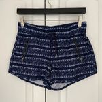 Athleta  Blue & White Stripe Ikat Sway Shorts Size Small Photo 2