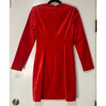 J.Crew  Long-Sleeve Shift Dress Red Stretch Luxe Velvet Size 2 NWT Holiday Dress Photo 10