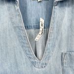 Madewell  Denim Tunic Dress in Kelleyville Wash Size Small NWT Cotton Linen Photo 6