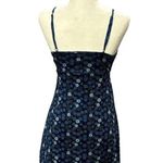 Rue 21 Floral Lace Trim Slip Dress Sz. Small Y2K Blue Cami Photo 3