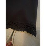 100% Cotton! Women's Dakini Black Crochet Knit Midi Dress M Size M Photo 2