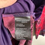 Calessa Velvet Embroidered Tunic Top Sz PL Multicolor Boho Artsy Festival Royal Purple Photo 5