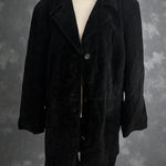 Alfani Woman Black Sueded Leather Jacket Size 3X Photo 0