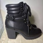 MIA  Annamarie Black Lace Up Ankle Boots Photo 0
