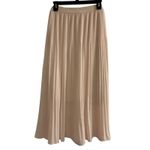 Adrianna Papell Pleated Midi Skirt Light Pink polyester Photo 1