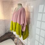 Vertigo NWT Colorblock Asymmetrical Oversized Blouse Size Small/Medium Photo 5