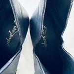 Free People Charm Double V Black Leather Ankle Booties Women's Size 40 USA 10 Photo 8