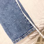 Old Navy NWOT OG Straight Ankle Jeans Studs Diamond Sparkle Size 4 Medium Wash Photo 2