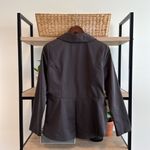 CAbi "Work It" Graphite 2 Button Career Woven Blazer Jacket #769, 6 Photo 4