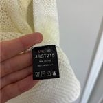 POL V-Neck Open Knit Lightweight Knit Beachy Sweater in Off-White/Ivory - Size S Photo 4