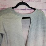 prAna  NIGHTINGALE SWEATER KNIT WOOL BLEND PURPLE MOUNTAIN OPEN BACK SWEATER M Photo 8