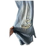 Free People We the Free Old West Slouchy Relaxed Distressed Holes Raw Jeans 27 Photo 3