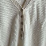 Madewell  Asherton Waffle Henley Sweater antique cream Photo 6