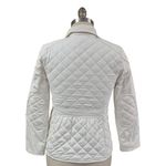 Ralph Lauren Polo Polyester Quilted Jacket Corduroy Collar Winter White Sz L Photo 3