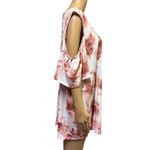 Naïf Keyhole Cold Shoulder Short Sleeve Tie Dye Soft Stretch Pink Top Womens 3X Photo 4