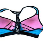 PINK - Victoria's Secret Pink VS Victoria’s Secret Ultimate Push Up Sports Bra M Racerback Front Zip Blue Photo 1