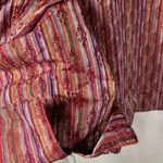 Coldwater Creek XL Silk Blend Jacket Vertical Striped Purple Orange Red Photo 5