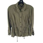 Relativity  Women's Button Down Long Sleeves Field Jacket medium linen anorak Photo 3
