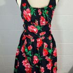 Voodoo Vixen Floral Black & Red Floral Swing Dress Size XS Photo 0