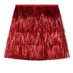 Tipsy Elves  Red Tinsel Fringe Shorts NWT Photo 1