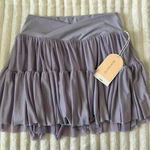 NWT Blogilates Purple Tiered Ballerina Skirt Size L Photo 0
