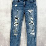 Garage Womens Jeans Girlfriend Distressed Size 00 Low Rise Grunge Thrash Street Photo 0