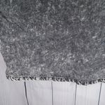 Boohoo  Gray Acid Wash Denim Dress With Distressed Hems Photo 14