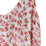 CAbi Flirty Cami Animal Print Coral Pink Sleeveless Top Blouse V-Neck, Size XS Photo 4