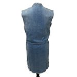 joe's jeans  Denim Chambray Embroidered Sleeveless‎ Dress Size Medium Photo 5