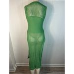 Free People  Crew Crochet Poncho In Island Green. One Size Photo 3