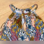 🏷️🏷️EUC Large NEW DIRECTIONS MULTI COLORED PATTERNED CROPPED JUMPSUIT PANTSUIT Photo 3