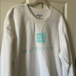 Unwind by League Watercolor Florida‎ White Corded Long Sleeve Sweatshirt Size XL Photo 1