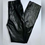 Suzanne Betro EUC SBETRO Faux leather side-zip pants with split hem - size medium Photo 2