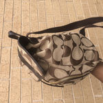 Coach Signature Monogram Brown Backpack Bag Purse Preppy Academia Y2K C1361-F21928 Photo 4