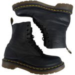 Dr. Martens 1460 Pascal Virginia Pebbled Leather Lace Up Combat Boots Black Sz 6 Photo 6