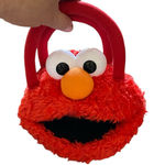 Sesame Street Red Elmo Plush Handbag  Fuzzy Mini Bag Dopamine Dressing Whimsical Photo 0