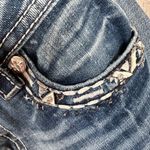 Miss Me Signature Straight Embellished Flap Pocket Jeans Photo 5