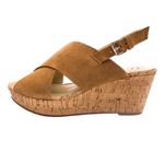 Isaac Mizrahi Live! Leather Sandals With Wedge Heel Size 11M B42 Photo 1