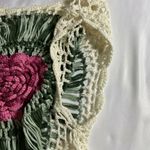 Vila Milano Womens Crochet Open Knit Sweater‎ XS/S Green Photo 6