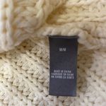 Aerie  Women’s‎ Size Medium Cream Chunky Knit Lace Up Sweater Photo 6