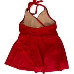 J.Crew  Halter Wrap Swim Dress One Piece in Bright Cerise Size 8 Modest Ruched Photo 9