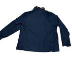 Ralph Lauren  size 2X windbreaker equestrian jacket navy blue leather trim Photo 2