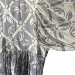 Chloé Silk Crepon Tunic Mini Dress Gray‎ Beige FR40 US 8 Photo 11