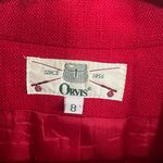 Orvis Vintage Women’s  Red Short Sleeve Cropped Blazer SZ 8 Photo 1