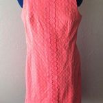 Crown & Ivy NWOT Preppy Neon Pink/ Orange Sleeveless Sheath Dress Photo 0