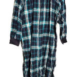 Vintage Metropolitan Flannel‎ Night Gown Green Size M Photo 0