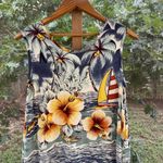 SPA Women's Vintage Tropical Sleeveless Maxi Dress Size S Photo 4