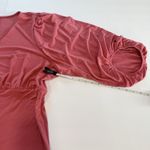 Torrid NWT  Berry Pink Studio Knit V Neck 3/4 Sleeve‎ Shirred Top Size 4X Photo 6