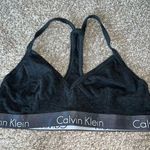 Calvin Klein - Racerback Dark Grey Bralette - Medium Photo 0