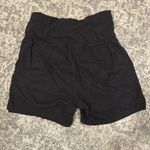 Old Navy Maternity Rollover-Waist Linen-Blend Shorts 5-inch inseam in Black Jack Photo 2